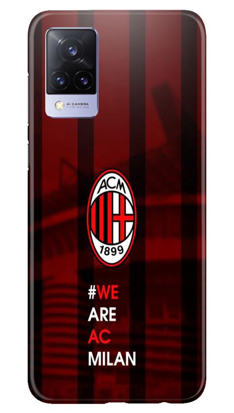 AC Milan Mobile Back Case for Vivo V21 5G (Design - 155) AC Milan Case for Vivo V21 5G (Design - 155)