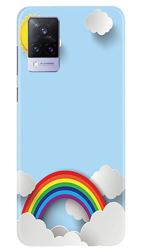 Rainbow Mobile Back Case for Vivo V21 5G (Design - 225) Rainbow Case for Vivo V21 5G (Design No. 225)