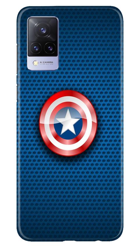 Captain America Shield Mobile Back Case for Vivo V21 5G (Design - 253) Captain America Shield Case for Vivo V21 5G (Design No. 253)