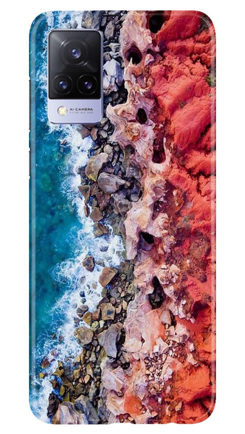 Sea Shore Mobile Back Case for Vivo V21 5G (Design - 273) Sea Shore Case for Vivo V21 5G (Design No. 273)