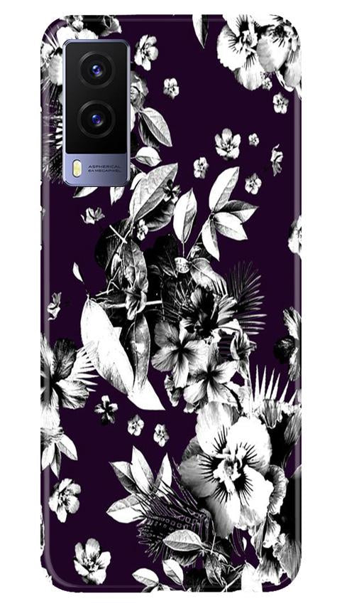 white flowers Mobile Back Case for Vivo V21e 5G (Design - 7) white flowers Case for Vivo V21e 5G