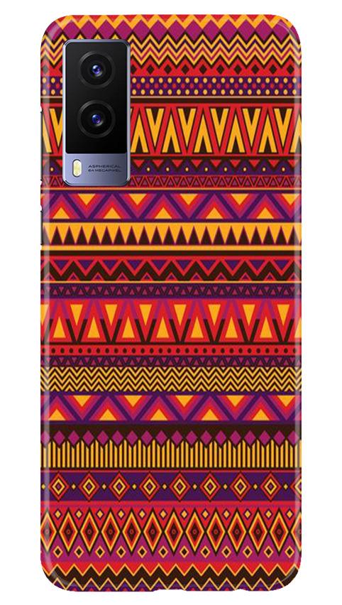 Zigzag line pattern2 Mobile Back Case for Vivo V21e 5G (Design - 10) Zigzag line pattern2 Case for Vivo V21e 5G