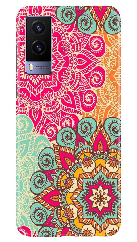 Rangoli art2 Mobile Back Case for Vivo V21e 5G (Design - 29) Rangoli art2 Case for Vivo V21e 5G