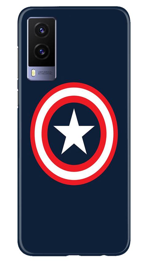 Captain America Mobile Back Case for Vivo V21e 5G (Design - 42) Captain America Case for Vivo V21e 5G