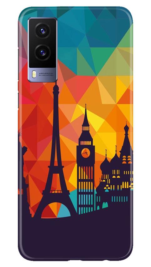 Eiffel Tower2 Mobile Back Case for Vivo V21e 5G (Design - 91) Eiffel Tower2 Case for Vivo V21e 5G