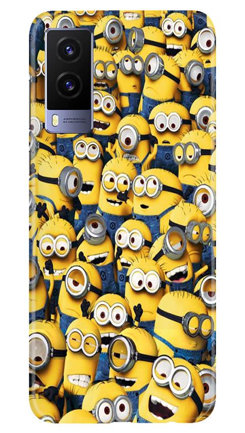 Minions Mobile Back Case for Vivo V21e 5G (Design - 126) Minions Case for Vivo V21e 5G (Design - 126)