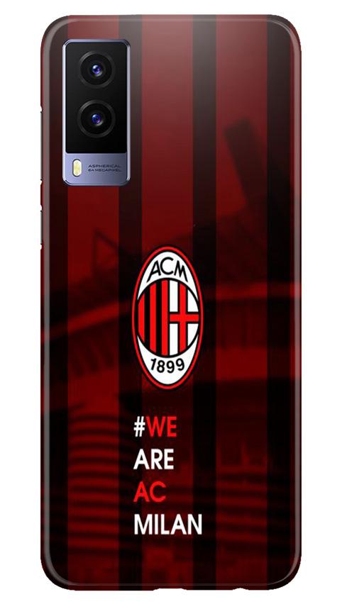AC Milan Mobile Back Case for Vivo V21e 5G (Design - 155) AC Milan Case for Vivo V21e 5G (Design - 155)