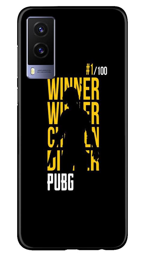 Pubg Winner Winner Mobile Back Case for Vivo V21e 5G (Design - 177) Pubg Winner Winner Case for Vivo V21e 5G (Design - 177)