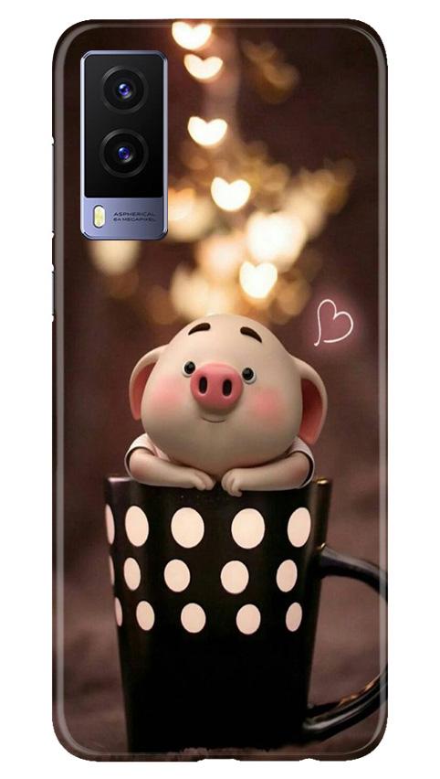 Cute Bunny Mobile Back Case for Vivo V21e 5G (Design - 213) Cute Bunny Case for Vivo V21e 5G (Design No. 213)