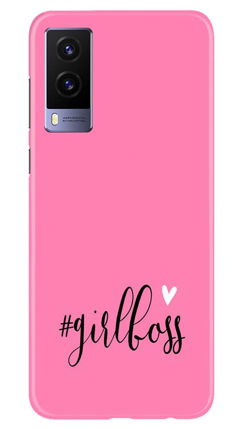 Girl Boss Pink Mobile Back Case for Vivo V21e 5G (Design - 269) Girl Boss Pink Case for Vivo V21e 5G (Design No. 269)