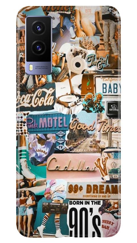 Vintage Design Mobile Back Case for Vivo V21e 5G (Design - 284) Vintage Design Case for Vivo V21e 5G (Design No. 284)