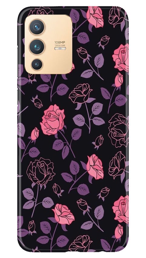 Rose Pattern Mobile Back Case for Vivo V23 Pro (Design - 2) Rose Pattern Case for Vivo V23 Pro