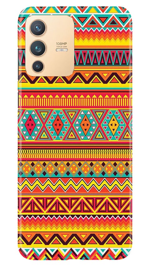 Zigzag line pattern Mobile Back Case for Vivo V23 Pro (Design - 4) Zigzag line pattern Case for Vivo V23 Pro