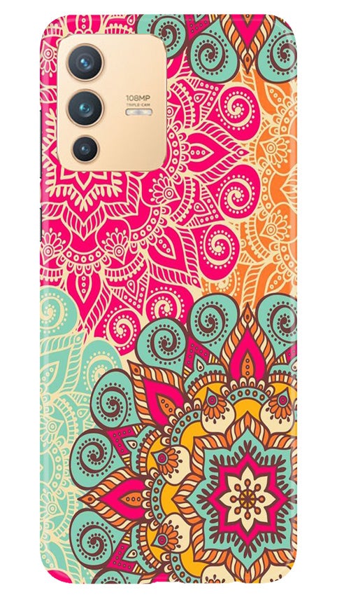 Rangoli art Mobile Back Case for Vivo V23 5G (Design - 6) Rangoli art Case for Vivo V23 5G