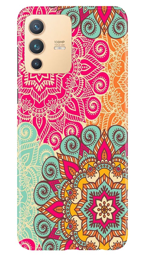 Rangoli art2 Mobile Back Case for Vivo V23 5G (Design - 29) Rangoli art2 Case for Vivo V23 5G