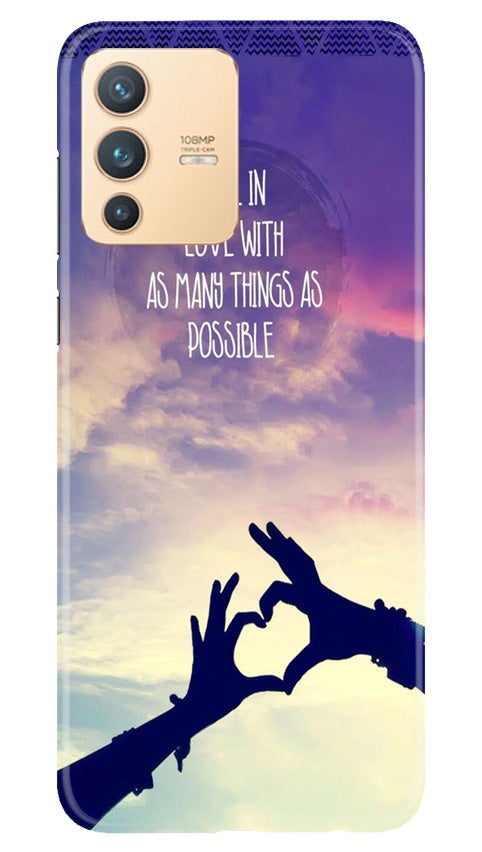 Fall in love Mobile Back Case for Vivo V23 5G (Design - 50) Fall in love Case for Vivo V23 5G