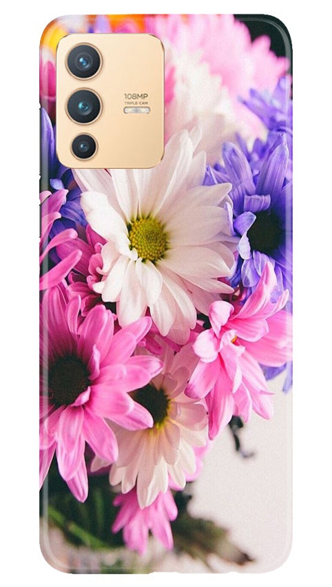 Coloful Daisy Mobile Back Case for Vivo V23 Pro (Design - 73) Coloful Daisy Case for Vivo V23 Pro