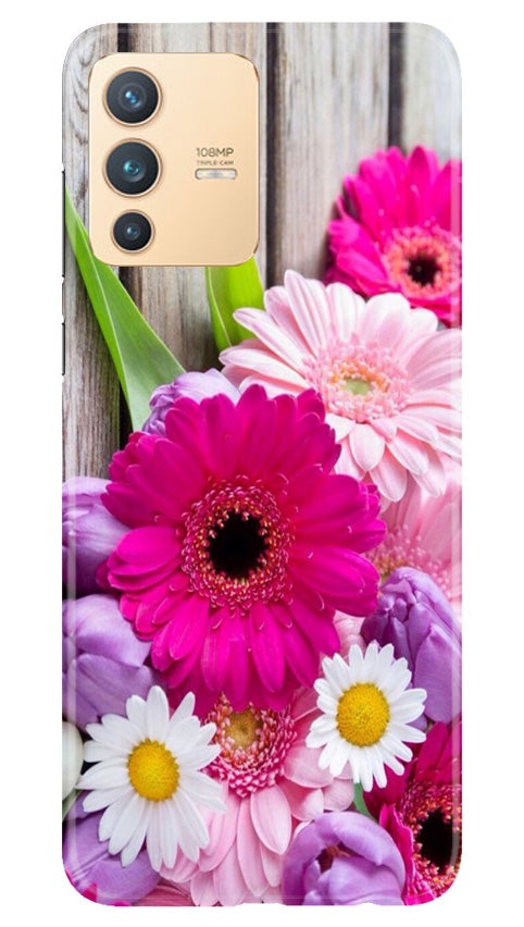 Coloful Daisy2 Mobile Back Case for Vivo V23 Pro (Design - 76) Coloful Daisy2 Case for Vivo V23 Pro