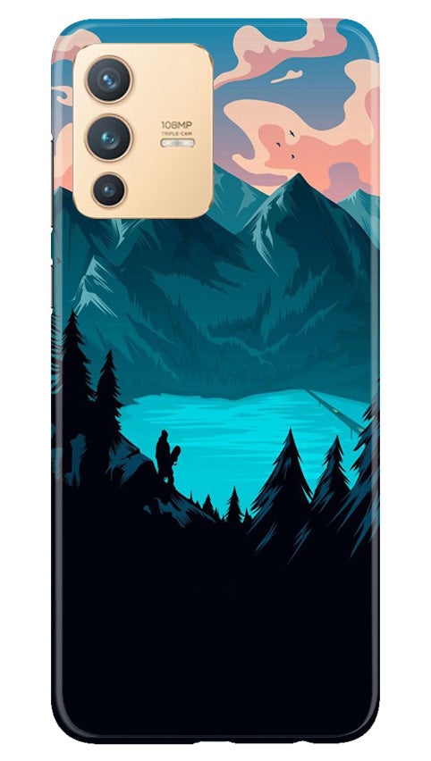 Mountains Mobile Back Case for Vivo V23 Pro (Design - 186) Mountains Case for Vivo V23 Pro (Design - 186)