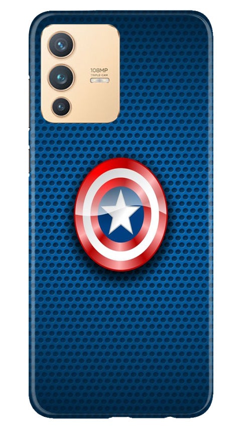 Captain America Shield Mobile Back Case for Vivo V23 Pro (Design - 253) Captain America Shield Case for Vivo V23 Pro (Design No. 253)