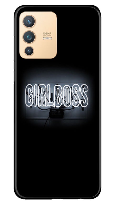 Girl Boss Black Mobile Back Case for Vivo V23 Pro (Design - 268) Girl Boss Black Case for Vivo V23 Pro (Design No. 268)