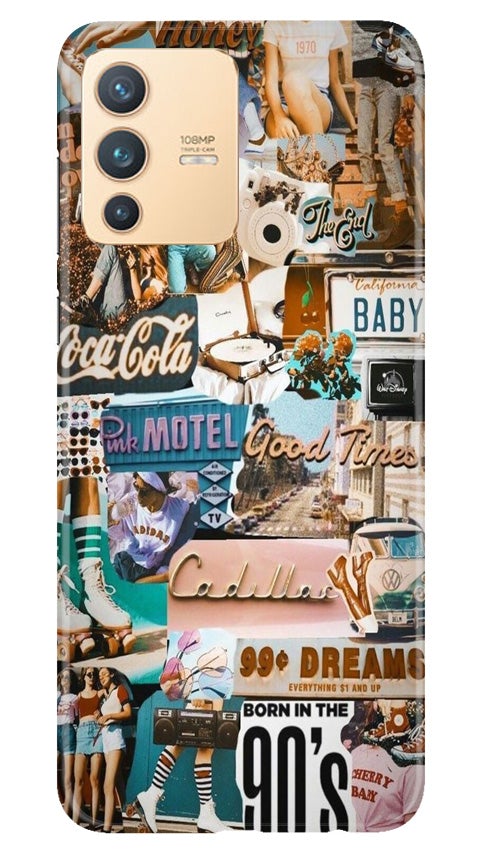 Vintage Design Mobile Back Case for Vivo V23 5G (Design - 284) Vintage Design Case for Vivo V23 5G (Design No. 284)
