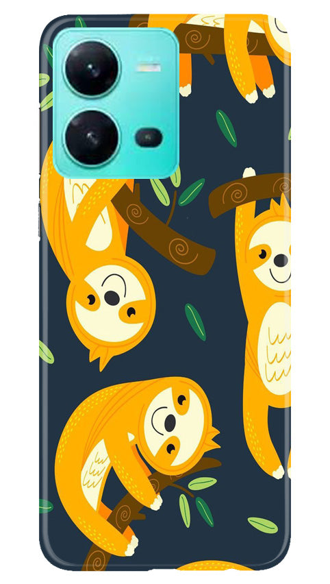 Racoon Pattern Mobile Back Case for Vivo V25 5G (Design - 2) Racoon Pattern Case for Vivo V25 5G