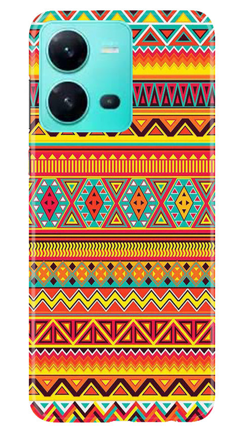 Zigzag line pattern Mobile Back Case for Vivo V25 5G (Design - 4) Zigzag line pattern Case for Vivo V25 5G
