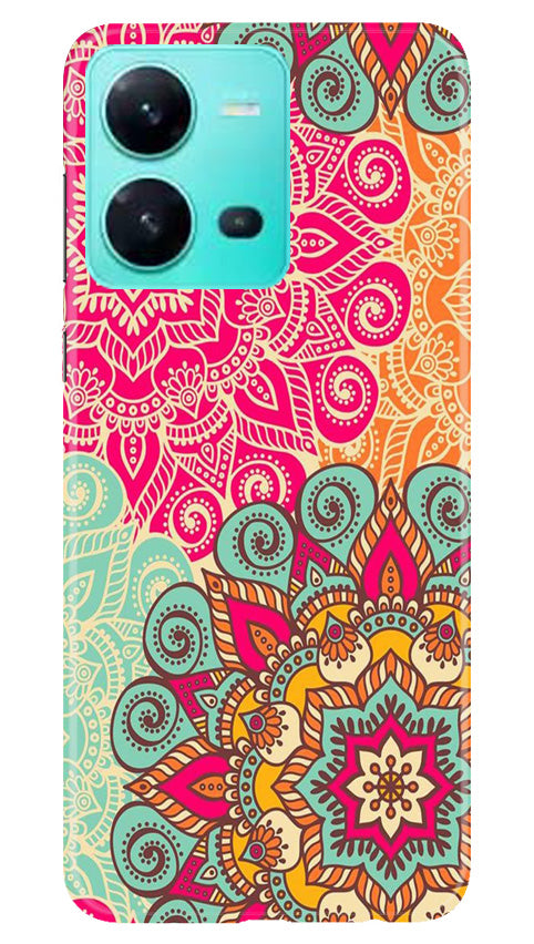 Rangoli art Mobile Back Case for Vivo V25 5G (Design - 6) Rangoli art Case for Vivo V25 5G