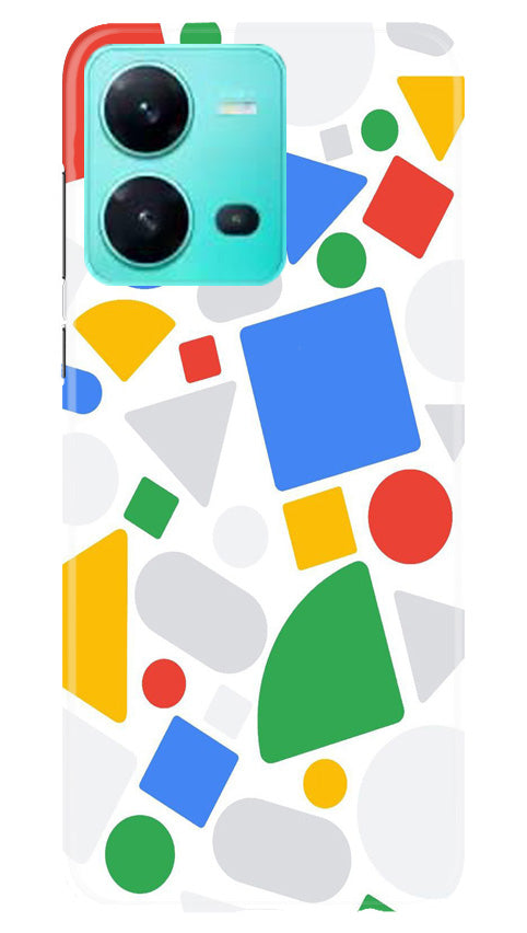Circul Squar & Tringle Art Mobile Back Case for Vivo V25 5G (Design - 18) Circul Squar & Tringle Art Case for Vivo V25 5G