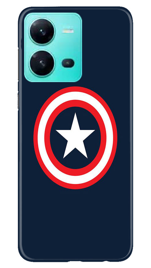Captain America Mobile Back Case for Vivo V25 5G (Design - 42) Captain America Case for Vivo V25 5G