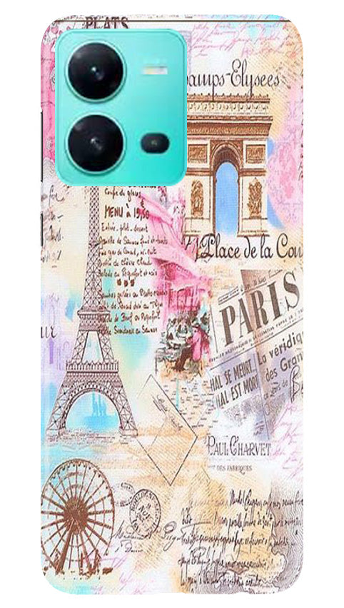 Paris Eiftel Tower Mobile Back Case for Vivo V25 5G (Design - 54) Paris Eiftel Tower Case for Vivo V25 5G