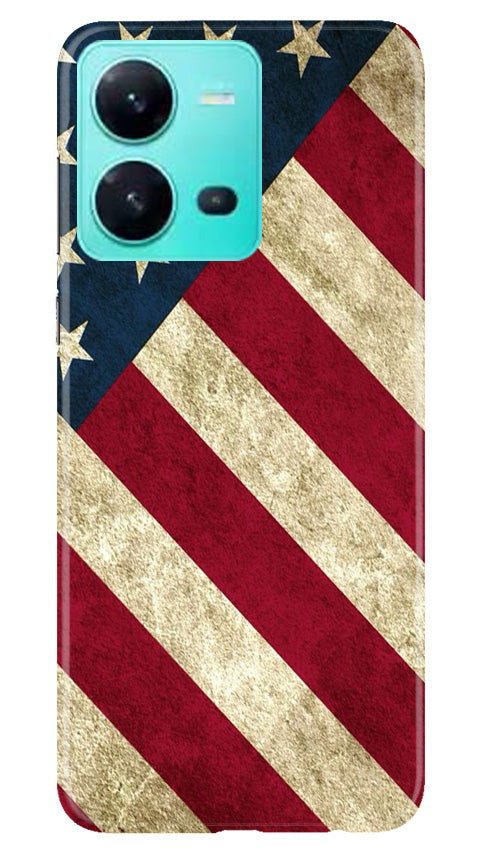 America Mobile Back Case for Vivo V25 5G (Design - 79) America Case for Vivo V25 5G