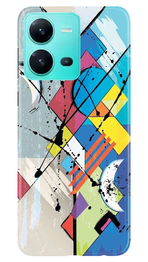 Modern Art Mobile Back Case for Vivo V25 5G (Design - 203) Modern Art Case for Vivo V25 5G (Design No. 203)