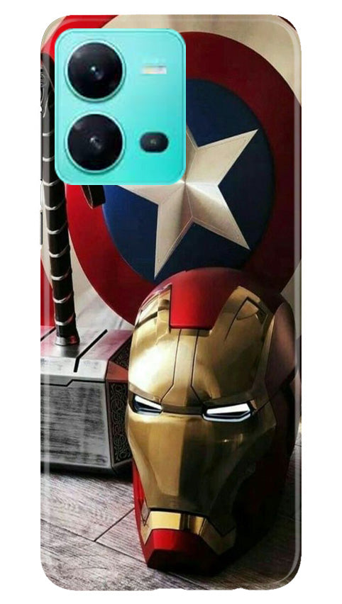 Captain America Shield Mobile Back Case for Vivo V25 5G (Design - 222) Captain America Shield Case for Vivo V25 5G (Design No. 222)