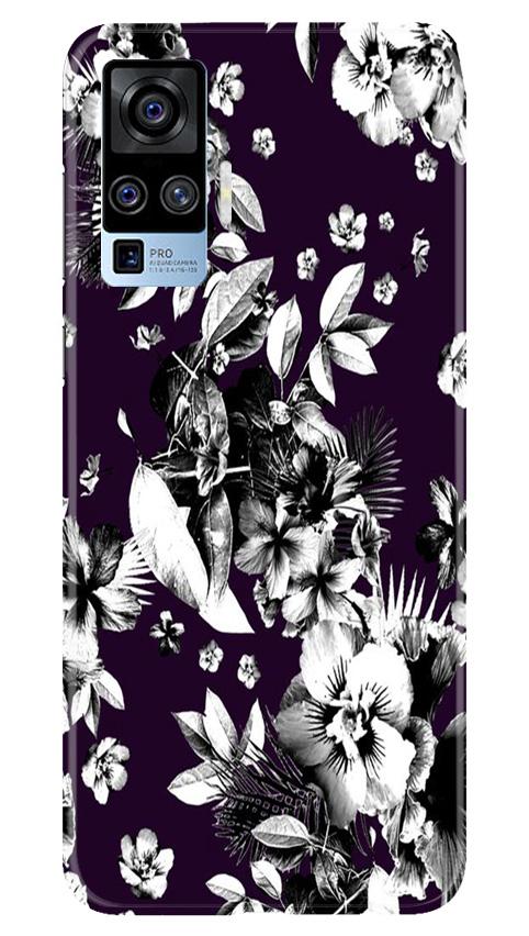 white flowers Mobile Back Case for Vivo X50 Pro (Design - 7) white flowers Case for Vivo X50 Pro