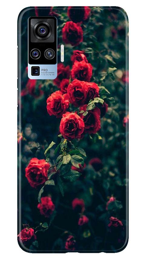 Red Rose Mobile Back Case for Vivo X50 Pro (Design - 66) Red Rose Case for Vivo X50 Pro