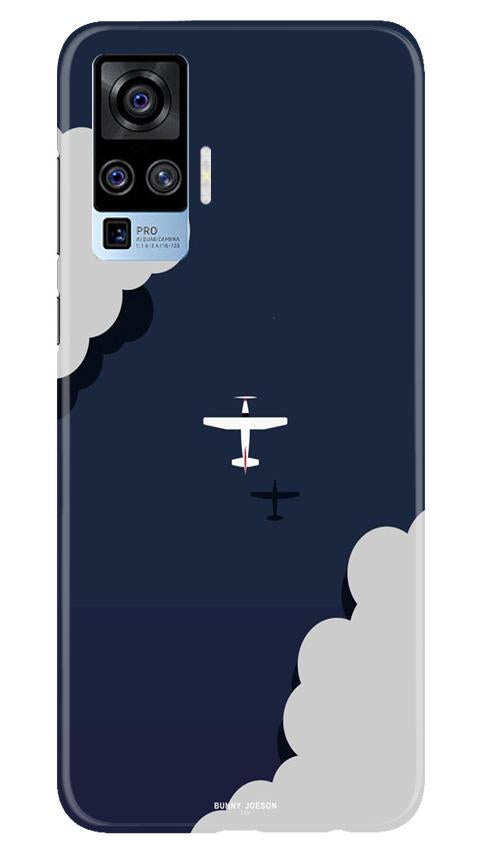 Clouds Plane Mobile Back Case for Vivo X50 Pro (Design - 196) Clouds Plane Case for Vivo X50 Pro (Design - 196)
