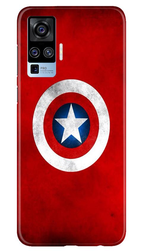 Captain America Mobile Back Case for Vivo X50 Pro (Design - 249) Captain America Case for Vivo X50 Pro (Design No. 249)