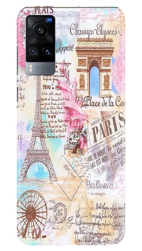 Paris Eiftel Tower Mobile Back Case for Vivo X60 (Design - 54) Paris Eiftel Tower Case for Vivo X60