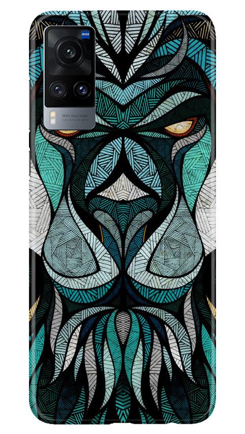 Lion Mobile Back Case for Vivo X60 (Design - 97) Lion Case for Vivo X60