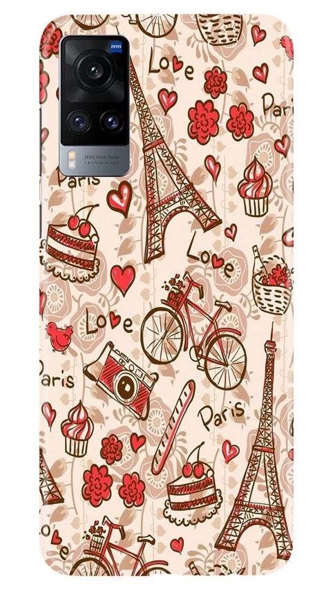 Love Paris Mobile Back Case for Vivo X60 (Design - 103) Love Paris Case for Vivo X60 (Design - 103)