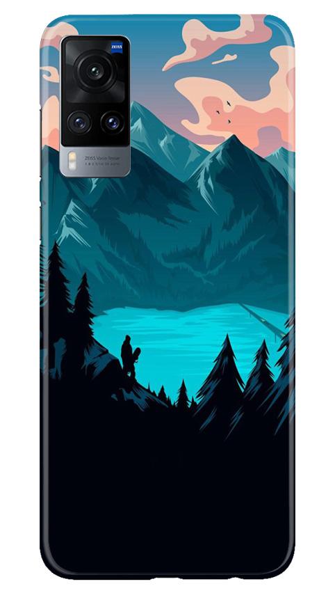 Mountains Mobile Back Case for Vivo X60 (Design - 186) Mountains Case for Vivo X60 (Design - 186)