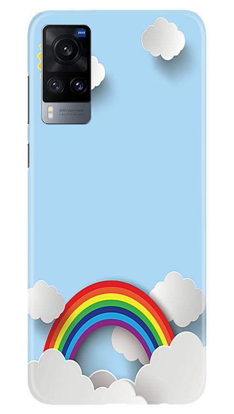 Rainbow Mobile Back Case for Vivo X60 (Design - 225) Rainbow Case for Vivo X60 (Design No. 225)