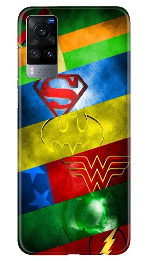 Superheros Logo Mobile Back Case for Vivo X60 (Design - 251) Superheros Logo Case for Vivo X60 (Design No. 251)