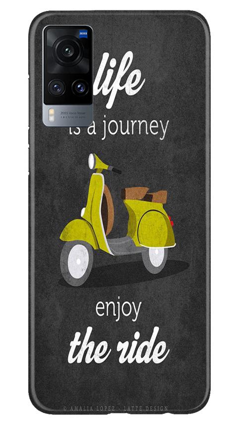 Life is a Journey Mobile Back Case for Vivo X60 (Design - 261) Life is a Journey Case for Vivo X60 (Design No. 261)