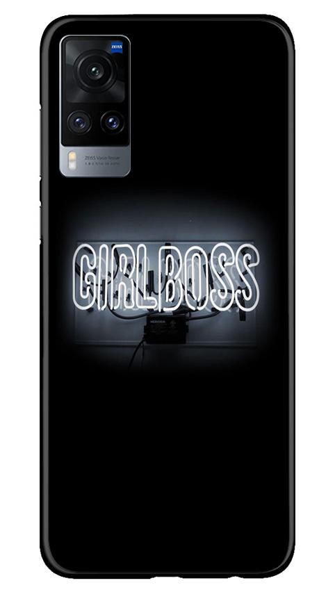 Girl Boss Black Mobile Back Case for Vivo X60 (Design - 268) Girl Boss Black Case for Vivo X60 (Design No. 268)