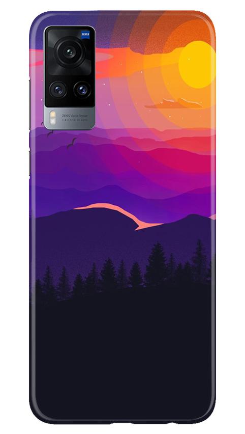 Sun Set Mobile Back Case for Vivo X60 (Design - 279) Sun Set Case for Vivo X60 (Design No. 279)