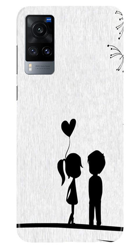 Cute Kid Couple Mobile Back Case for Vivo X60 (Design - 283) Cute Kid Couple Case for Vivo X60 (Design No. 283)