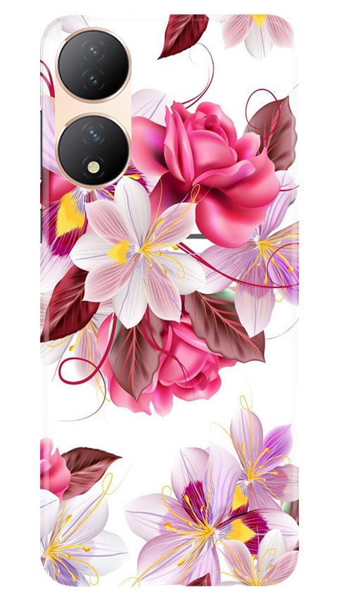 Beautiful flowers Mobile Back Case for Vivo T2 5G (Design - 23) Beautiful flowers Case for Vivo T2 5G